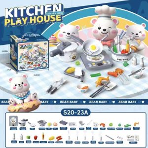 Bộ nấu ăn đầu bếp gấu 34 pcs-48