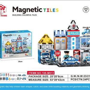 Khối Ghép Nam Châm Cảnh Sát-24
