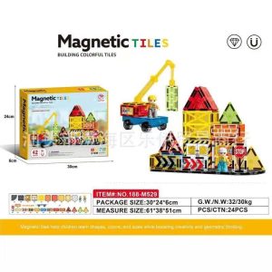 Xếp hình nam châm công trường 42pcs-24