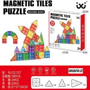 Khối Ghép Kính Nam Châm 72pcs-18