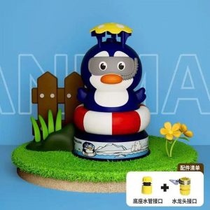 Đồ chơi bơm nước bay hình Chim cánh cụt có cút nối-36